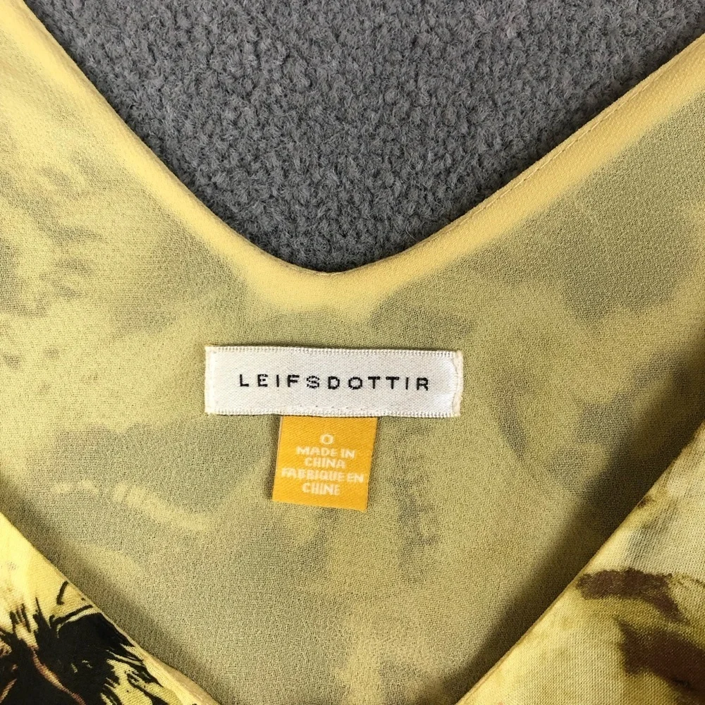 leifsdottir Anthropologie High Low Sleeveless Butterfly print fairy dress size 0